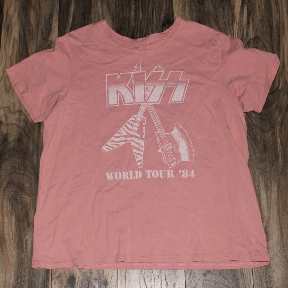 KISS World Tour ‘84 Merch T-Shirt Women’s Size Large